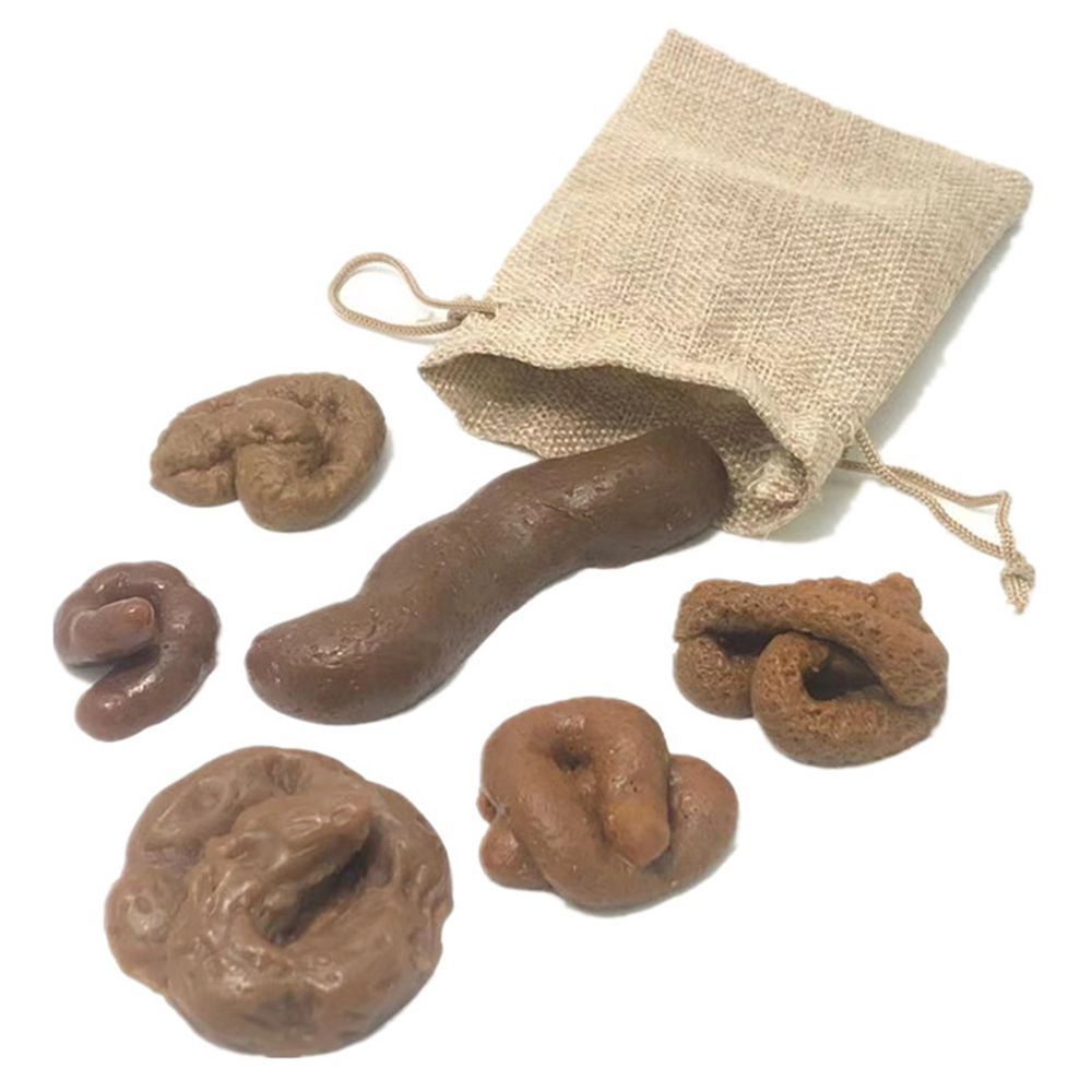 Fake Poop Gag Gift - 6er-Set Schimpfsalat-Scherzartikel: Lustiges, realistisches Kot-Geschenk für