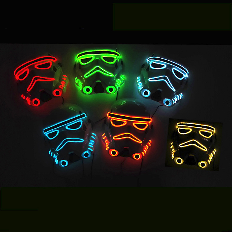 Led Purge Mask Halloween - Halloween Party Nachtmaske Leuchtende LED-Lichtmaske Erwachsene