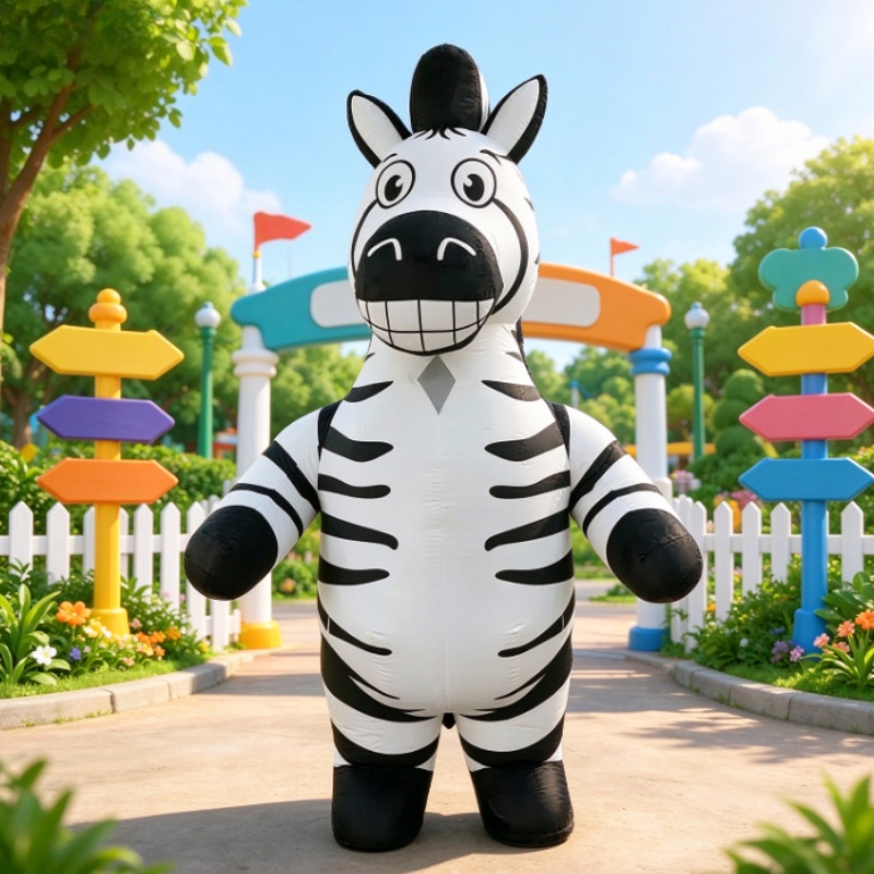 Lustiges Zebra Aufblasbares Ma – Costumes Bewertung und Preis