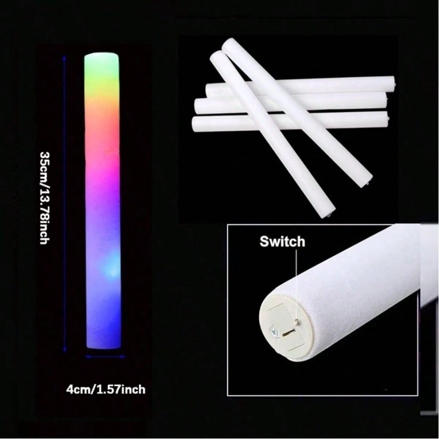 105 Stück Schaumstoff-Leuchtst – Flashing Led Foam Sticks Party Bewertung und Preis