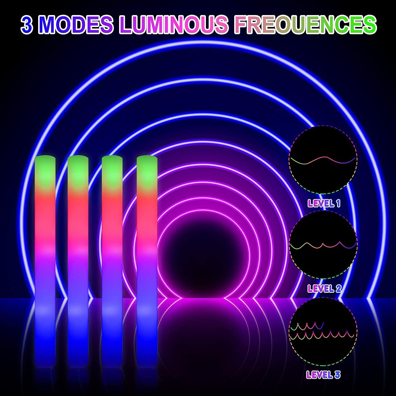 102 Stück LED-Schaumstoffstäbe – Glow In The Dark Party Glasses Bewertung und Preis