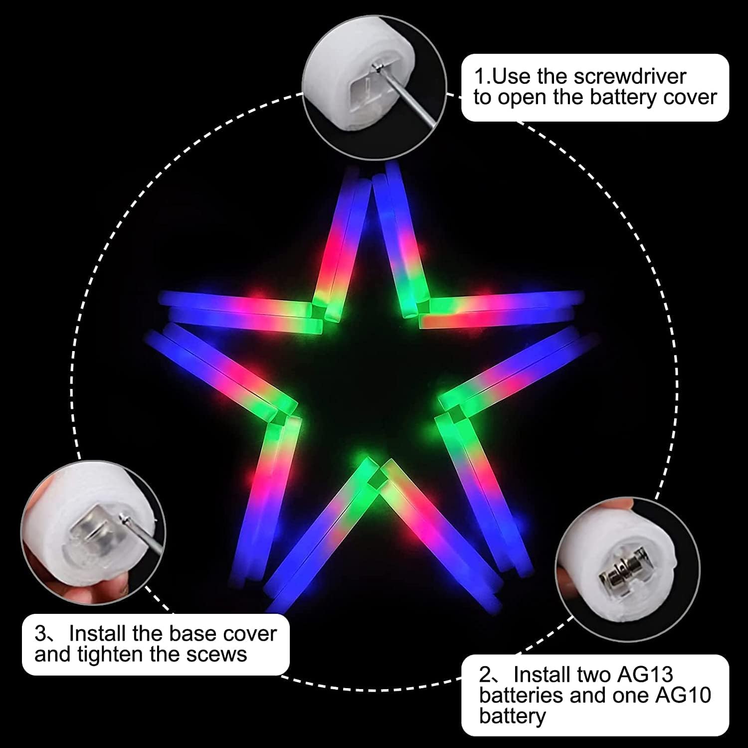102 Stück LED-Schaumstoffstäbe – Glow In The Dark Party Glasses Bewertung und Preis
