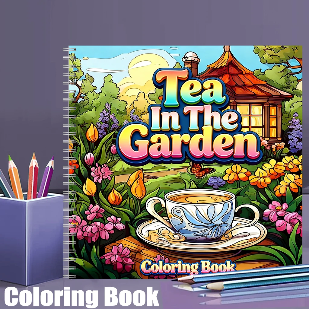 Malbuch „Tea In The Gardens“ f – Party Supplies Bewertung und Preis